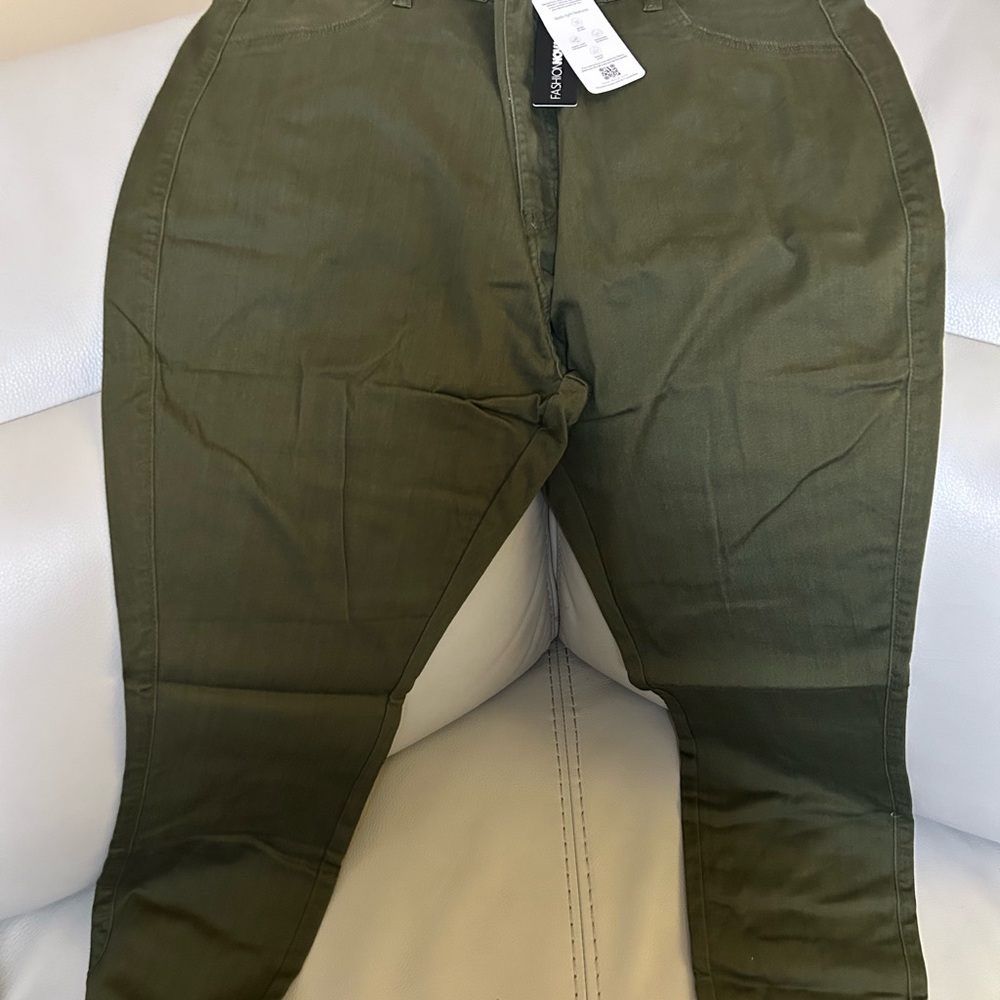 Fashion Nova Olive Skinny Jeans